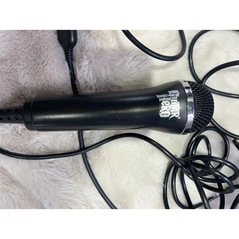 Guitar Hero USB Wired Microphone Gaming Karaoke Accessory Black One Size